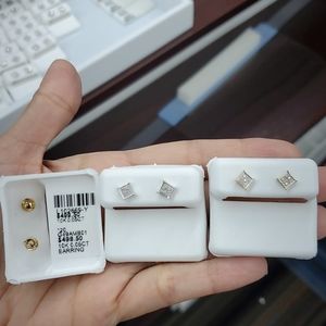 10K Gold and genuine natural white diamonds